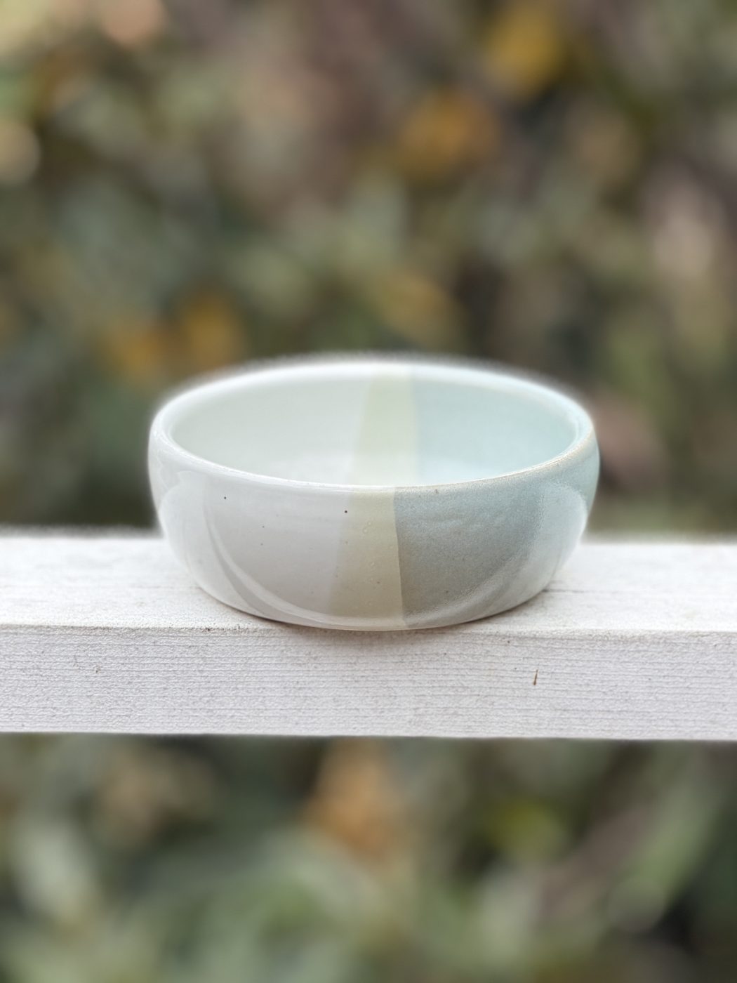 Stoneware Blue white bowl, handmade by Suzanne Luna