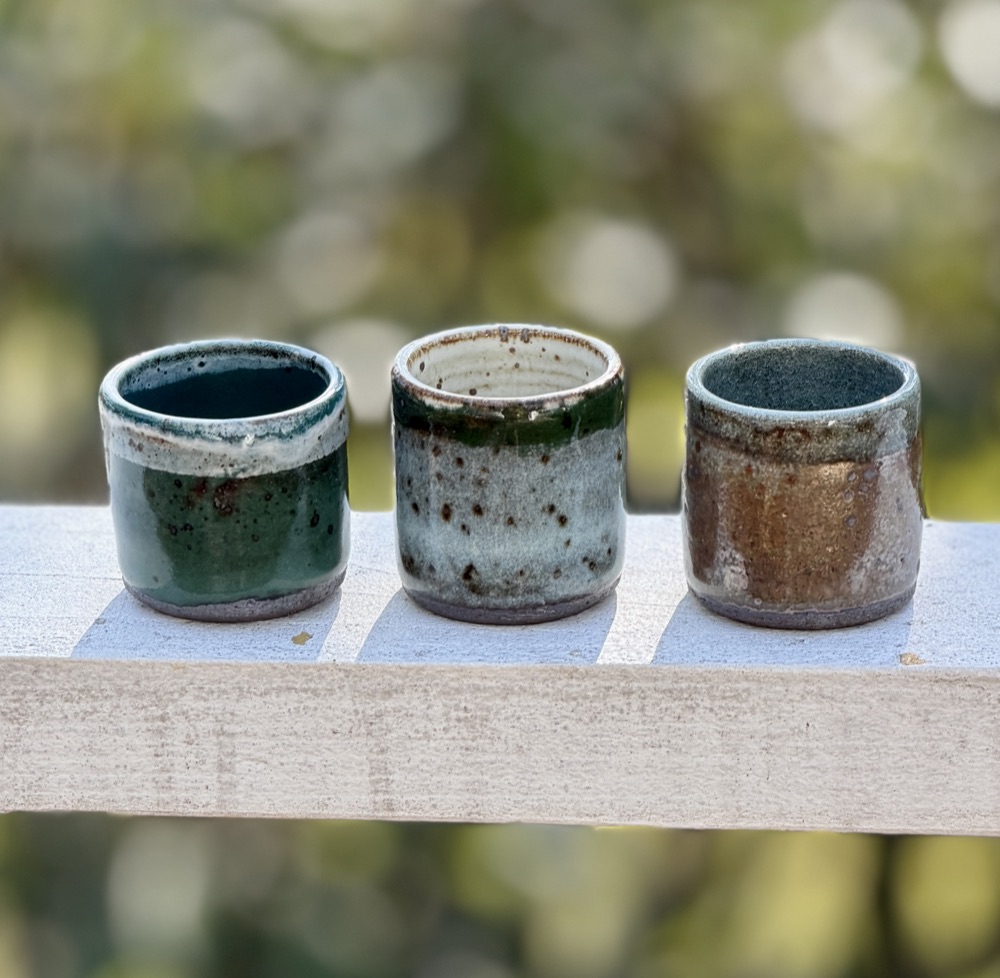 Shots flight X 3, handmade by Suzanne Luna