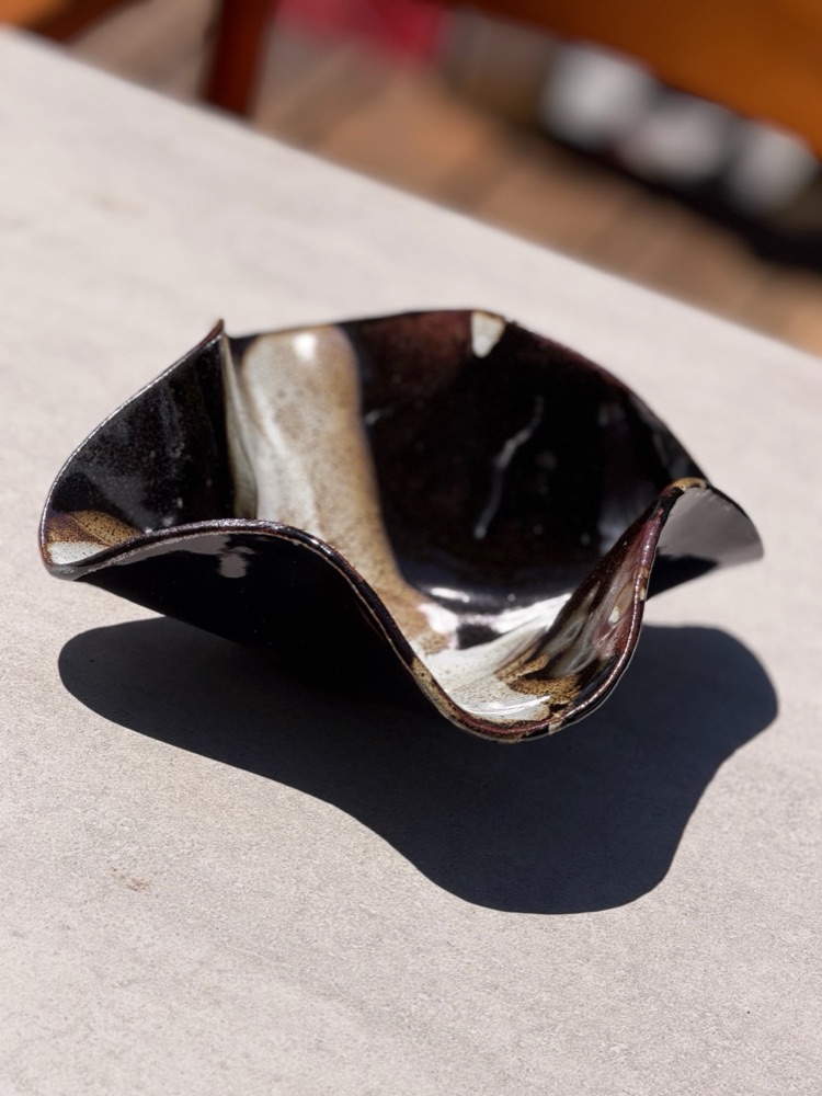 Sting ray brown and white, handmade by Suzanne Luna
